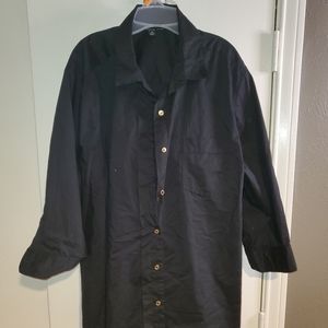 3x black button down blouse